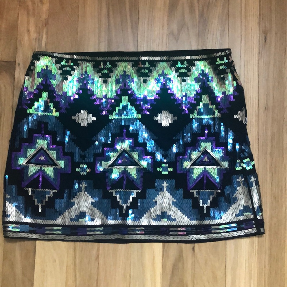 Express Colorful Mini Skirt